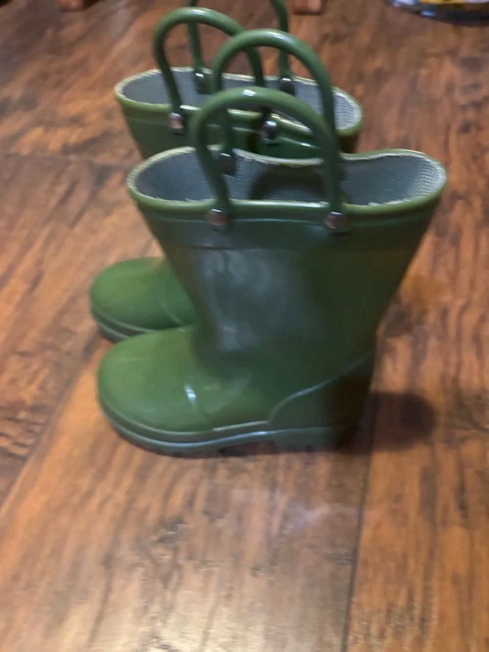 Kids Green Waterproof Rain Boots